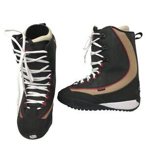 NEW Burton Ruler Snowboard Boots!  8.5  Black & Tan  Traditional Lace